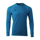 Men's Flume Crewneck Baselayer in Crystal Teal.