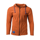 Men's Orange Rust Highlander Hoodie Full Zip