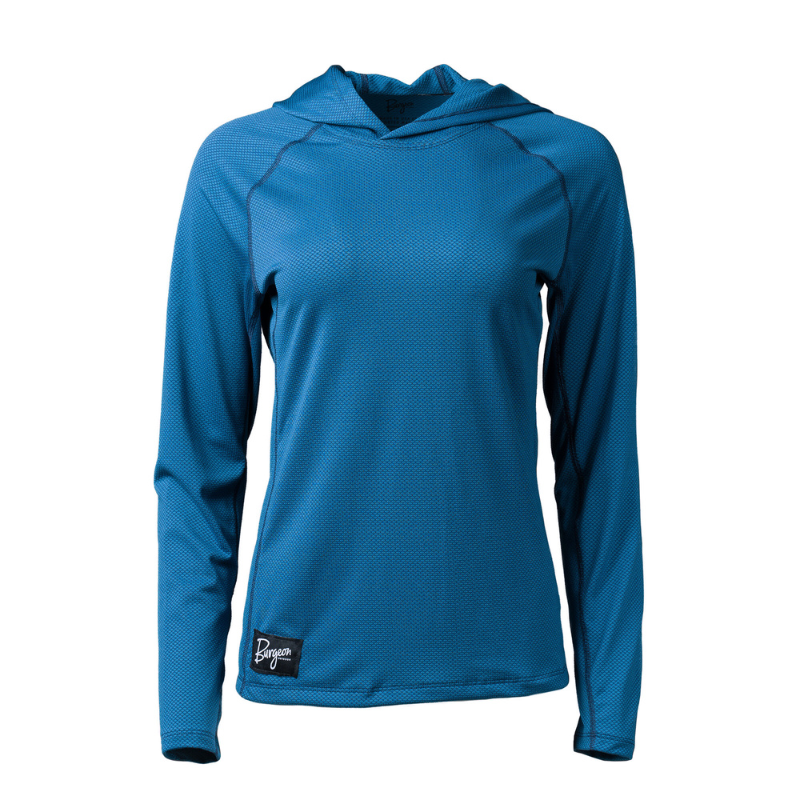 Women's Sunseeker Hoodie in Blue Sapphire.