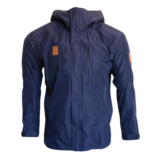 Front of Tuckerman Hardshell Jacket in Midnight Blue