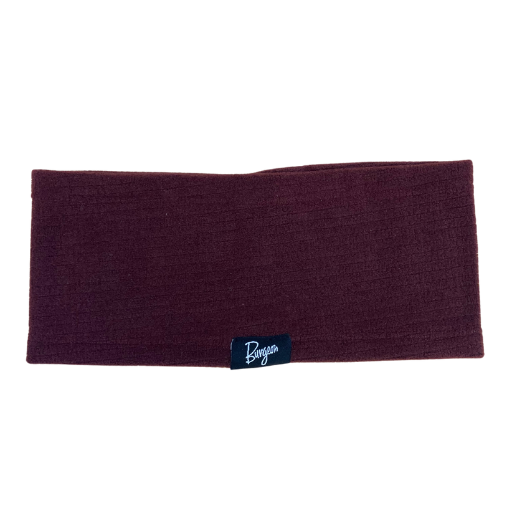 High Loft Headband in Maroon.