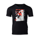 Unisex Ski NH Powder Day T-Shirt in Black.