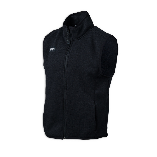 Black Men's Campfire Fleece Vest.