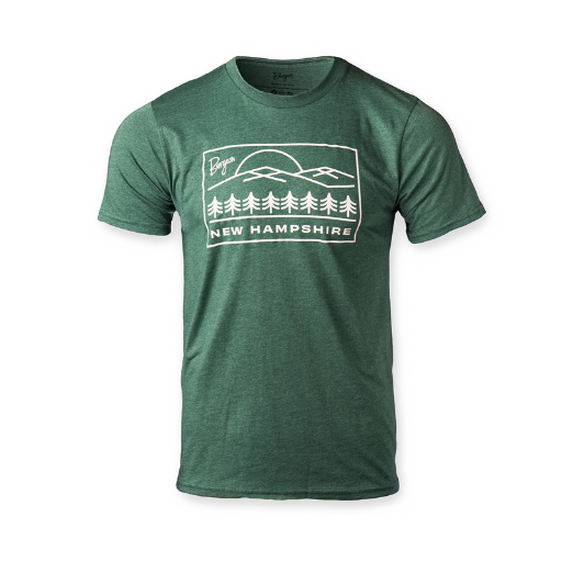 Unisex NH Treeline T-Shirt in Pine Green.