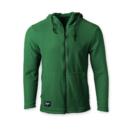 Men's Green Highlander Hoodie Full Zip