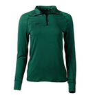 Women's Flume Quarter-Zip Baselayer in Eden Green.