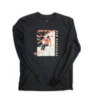 Unisex Ski NH Powder Day Long Sleeve in Black.